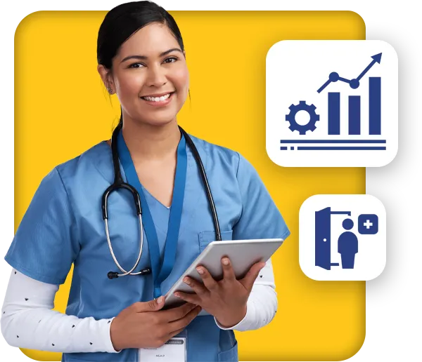 Nurse holding Personix Tablet