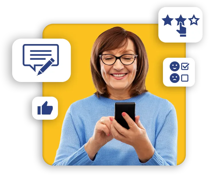 Patient Taking Survey on Personix App